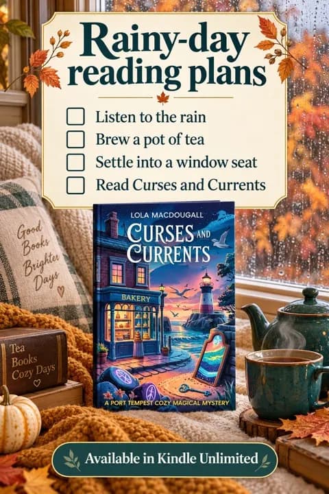 Pinterest pin: rainy day reading plans